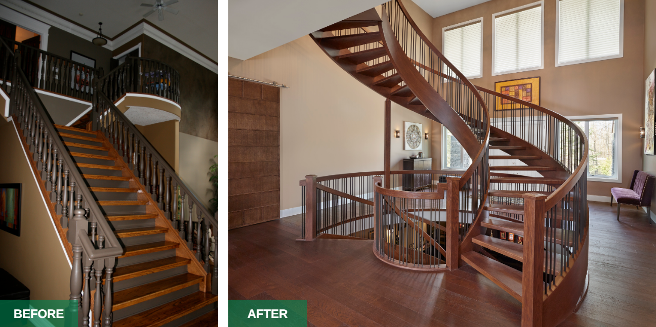 Don't make a cash deal. Work with a qualified professional. Alair Homes Beautiful feature staircase
