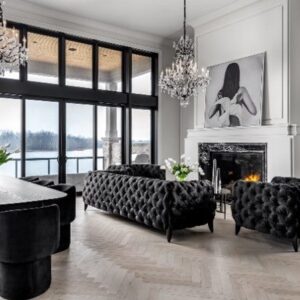 Living space in Net Zero Home by Claxton + Marsh: formerly Timberworx