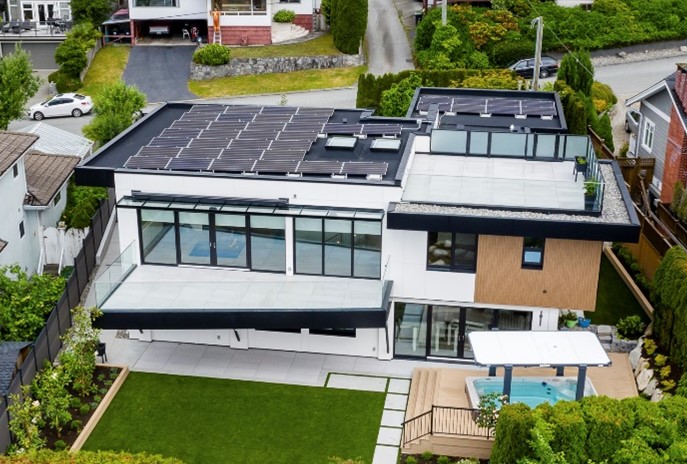 Exterior of Net Zero Home by Hasler Homes Ltd.