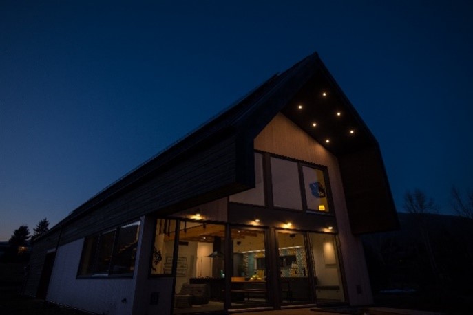 Net Zero Home exterior by Morley Mountain Homes