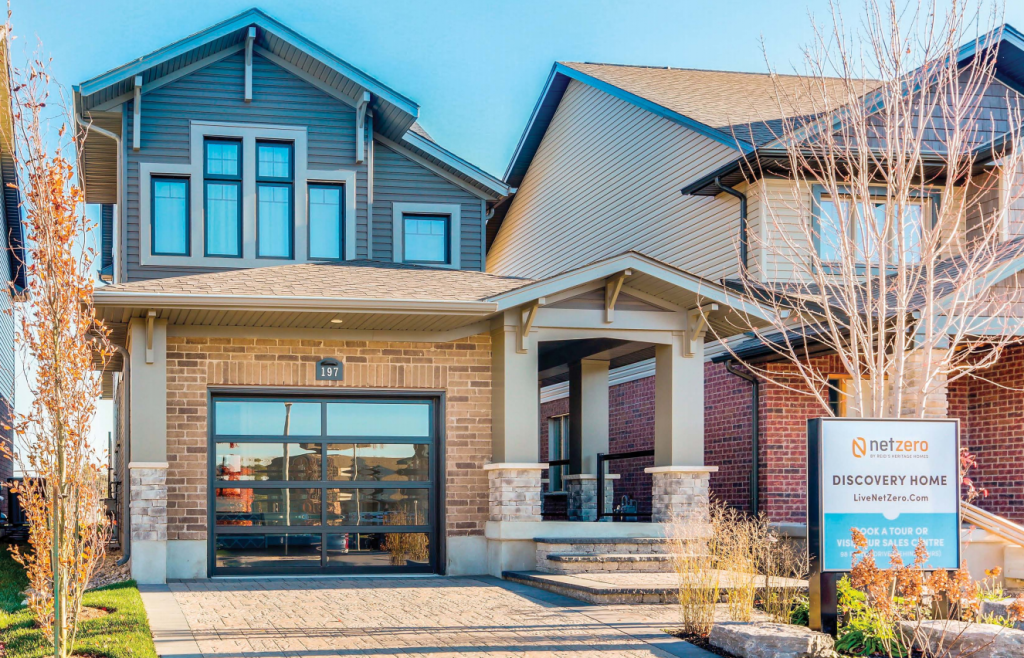 One of five single-detached Net Zero Homes in “Westminister Wood Community” by Reid’s Heritage Homes – Guelph, ON